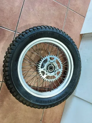 Rueda Trasera Moto Trial Clásico