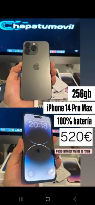 iPhone 14 Pro Max 256GB 100% Batería
