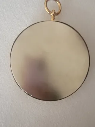 Pareja Cuadros Terracota y Metal dorado