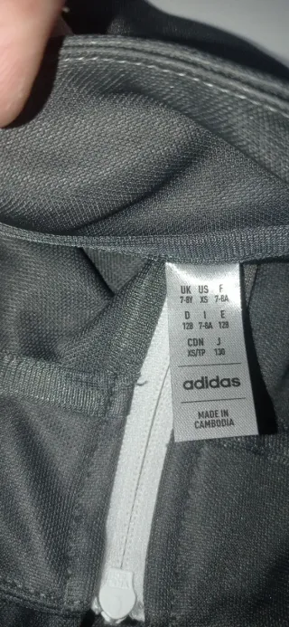 Sudadera Adidas niño negra