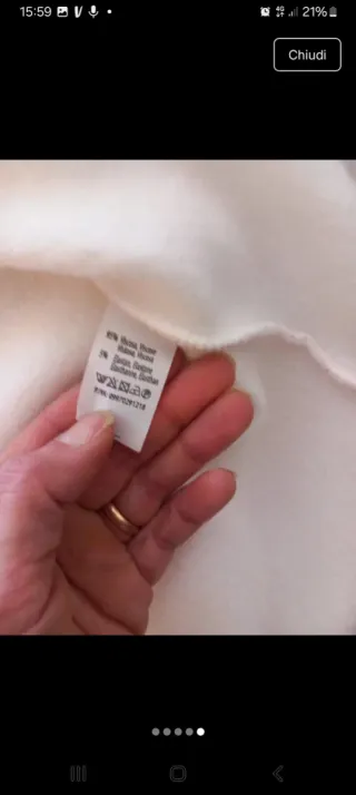 Cardigan Made in Italy Bianco