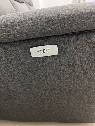 Sofá Chaise Longue Eléctrico Gris