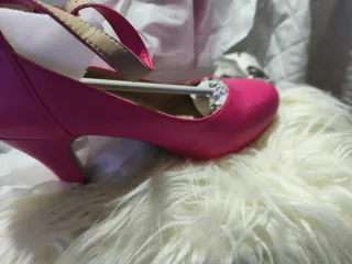 Zapatos de tacón rosa fucsia talla 39