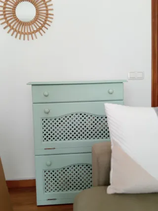 Mueble zapatero de madera pino macizo