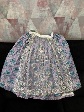 Traje de Fallera Niña Lila Flores