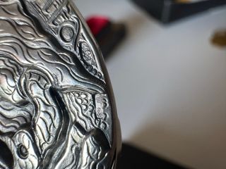 Medalha Rara Prata 800 Floriano Bodini 105g