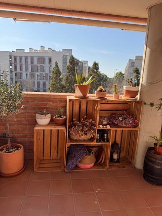 Caja de madera reforzada 60x40x30cm