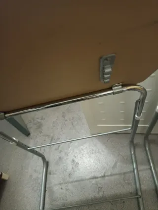 Mesa plegable madera y metal