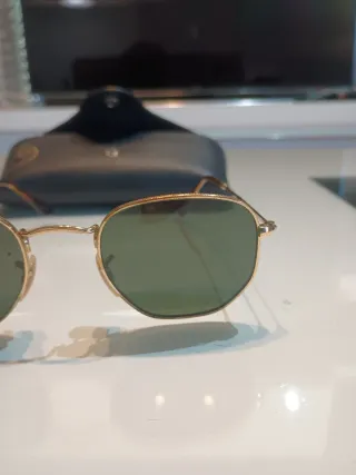 Gafas de sol Ray-Ban Hexagonal flat Doradas