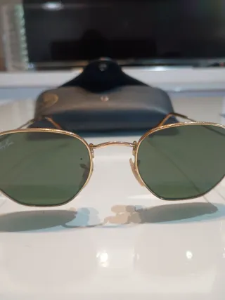 Gafas de sol Ray-Ban Hexagonal flat Doradas