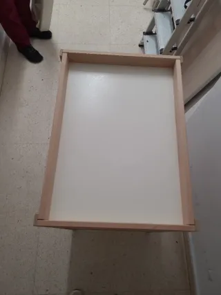 Mueble cambiador de madera