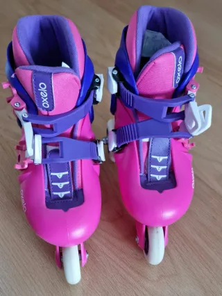 Patines Oxelo Talla 26-28 Rosa y Morado