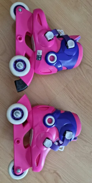 Patines Oxelo Talla 26-28 Rosa y Morado