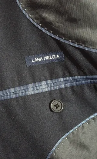 Chaqueta de traje azul marino