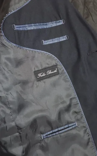 Chaqueta de traje azul marino