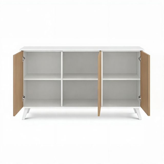 Aparador 3 puertas madera 138x40x70cm