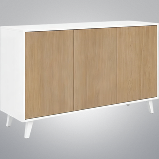 Aparador 3 puertas madera 138x40x70cm