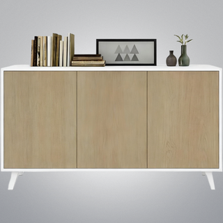 Aparador 3 puertas madera 138x40x70cm