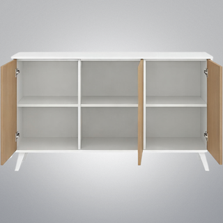 Aparador 3 puertas madera 138x40x70cm