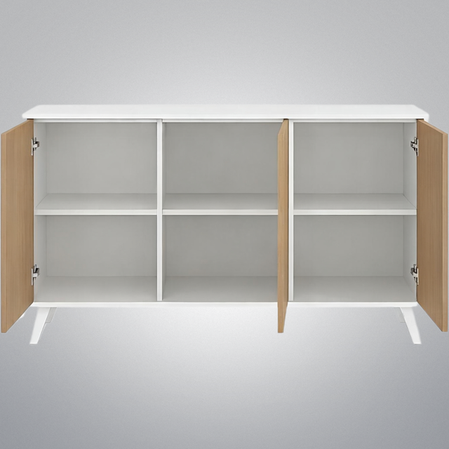 Aparador 3 puertas madera 138x40x70cm