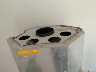 Chimenea de leña moderna