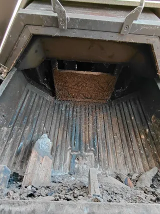 Chimenea de leña moderna