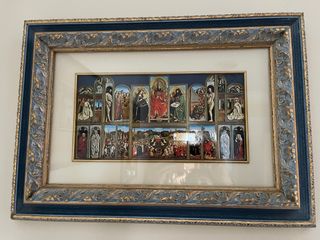 Reproducción Obra Gante Marco Azul Dorado