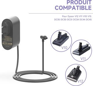 Caricabatterie Shefor 30,45 V compatibile con Dyson V10 V