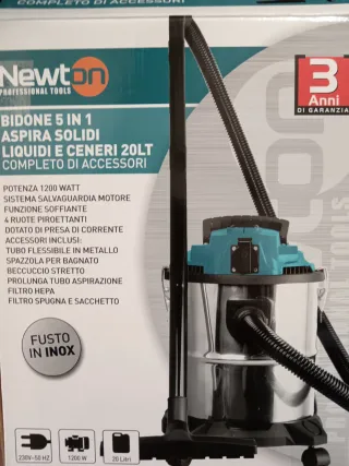 Bidone aspiratutto Newton, come nuovo.