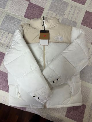 The North Face Abrigo Nuevo Beige/Blanco Talla L