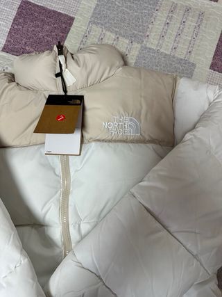 The North Face Abrigo Nuevo Beige/Blanco Talla L