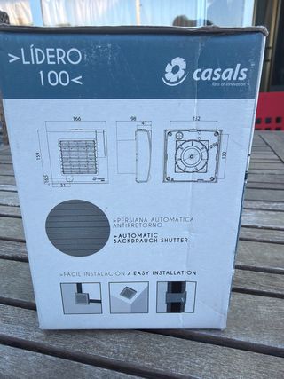 Extractor Casals Lídero con persiana