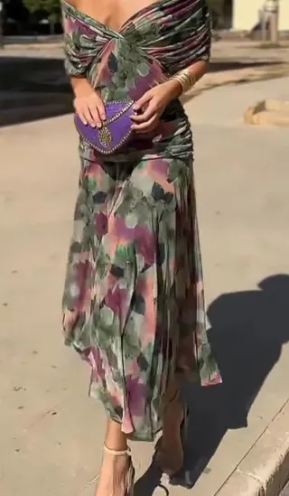 Vestido fiesta comunión bautizo floral