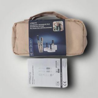 MOLDEADOR  Y SECADOR DE PELO MULTIFUNCION 5 EN 1 AMBIANO DORADO BOLSA ARENA * A ESTRENAR*