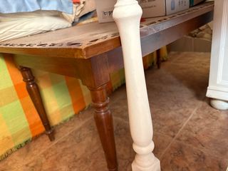 Mesa auxiliar de madera, larga