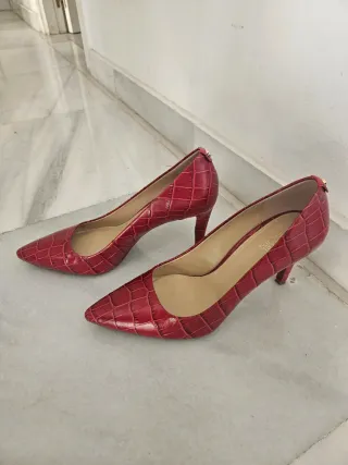 Zapatos Michael Kors Piel Rojo Cocodrilo