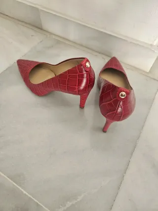 Zapatos Michael Kors Piel Rojo Cocodrilo