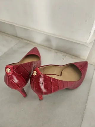 Zapatos Michael Kors Piel Rojo Cocodrilo