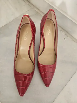 Zapatos Michael Kors Piel Rojo Cocodrilo