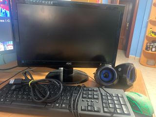 Pack Monitor + Teclado + Ratón + Altavoces