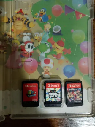 3 Juegos Nintendo Switch: Mario Odyssey, Party, Ka