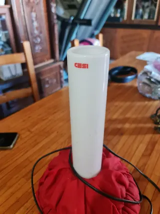 Lampada vintage CESI tessuto e vetro