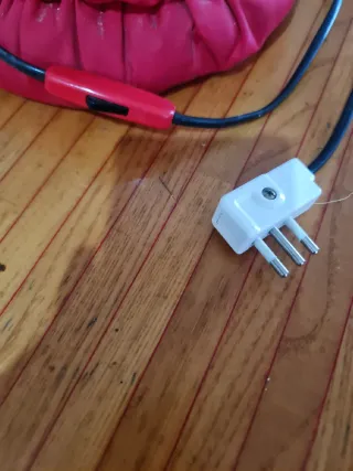 Lampada vintage CESI tessuto e vetro