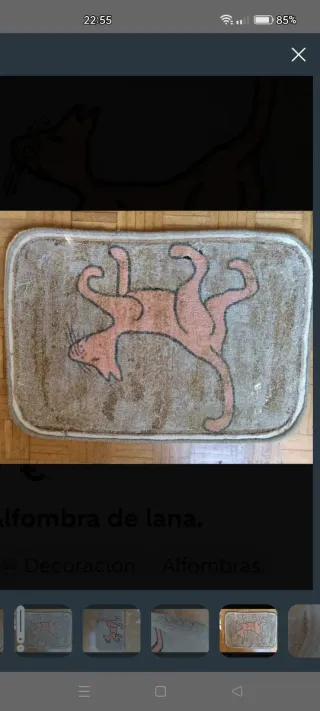 Alfombra de lana  pequeña.