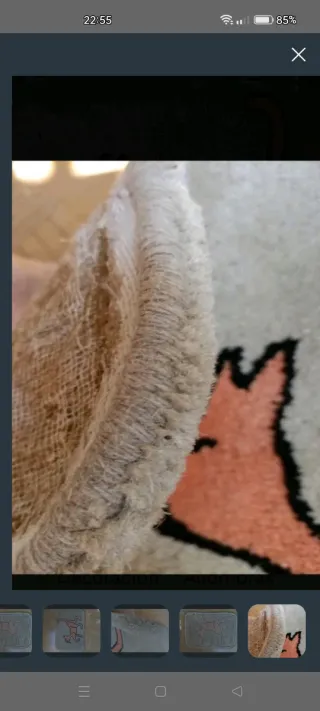 Alfombra de lana  pequeña.