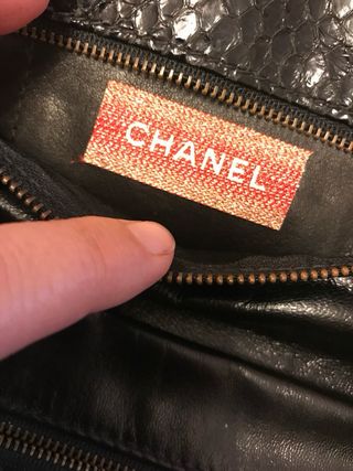 Portafoglio Chanel Pelle Nera Piton