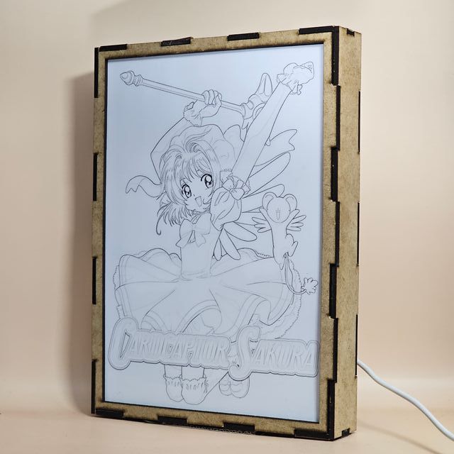 Lámpara LED Sakura Cardcaptor Doble Imagen