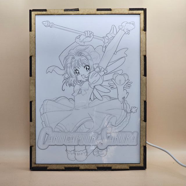 Lámpara LED Sakura Cardcaptor Doble Imagen