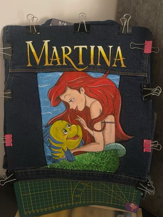 Cazadora vaquera blanca Disney Mickey Minnie