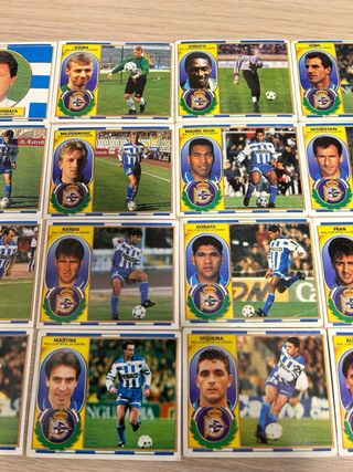 Lote 22 cromos Liga 96/97 Deportivo